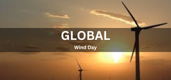 Global Wind Day [वैश्विक पवन दिवस]